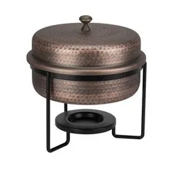 Бен мари кръг с релеф и медно покритие RUSTIC 5 л