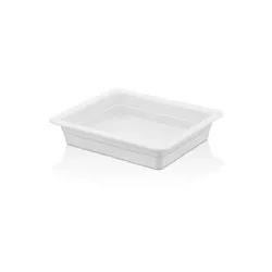 Гастро контейнер Меламин Бял GN 1/2 h 2 см h 6.5 см и h 10 см