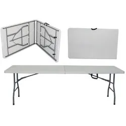 Кетъринг маса със сгъваем плот 244 см