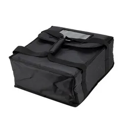 Термо чанта за разнос на пица и храна Черна 35 л