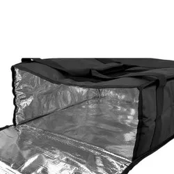 Термо чанта за разнос на пица и храна Черна 35 л